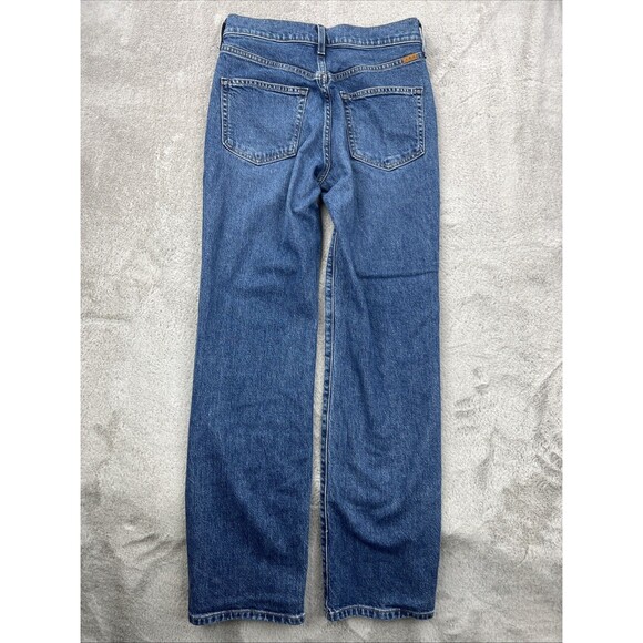 Ayr Jeans Womens 26 Blue The LaLa Made In LA Straight Leg Medium Wash USA Denim - Picture 2 of 16